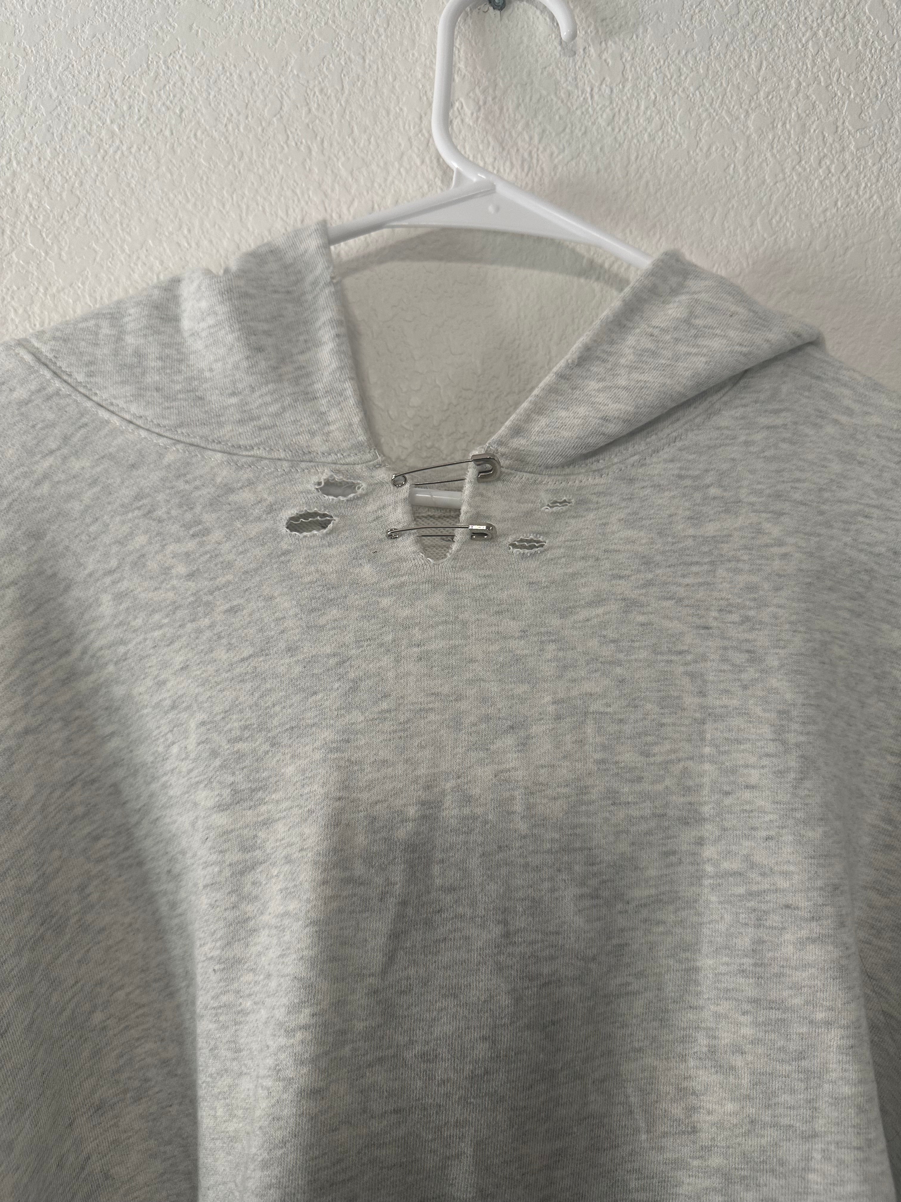 Grey Pin Hoodie *Sample*
