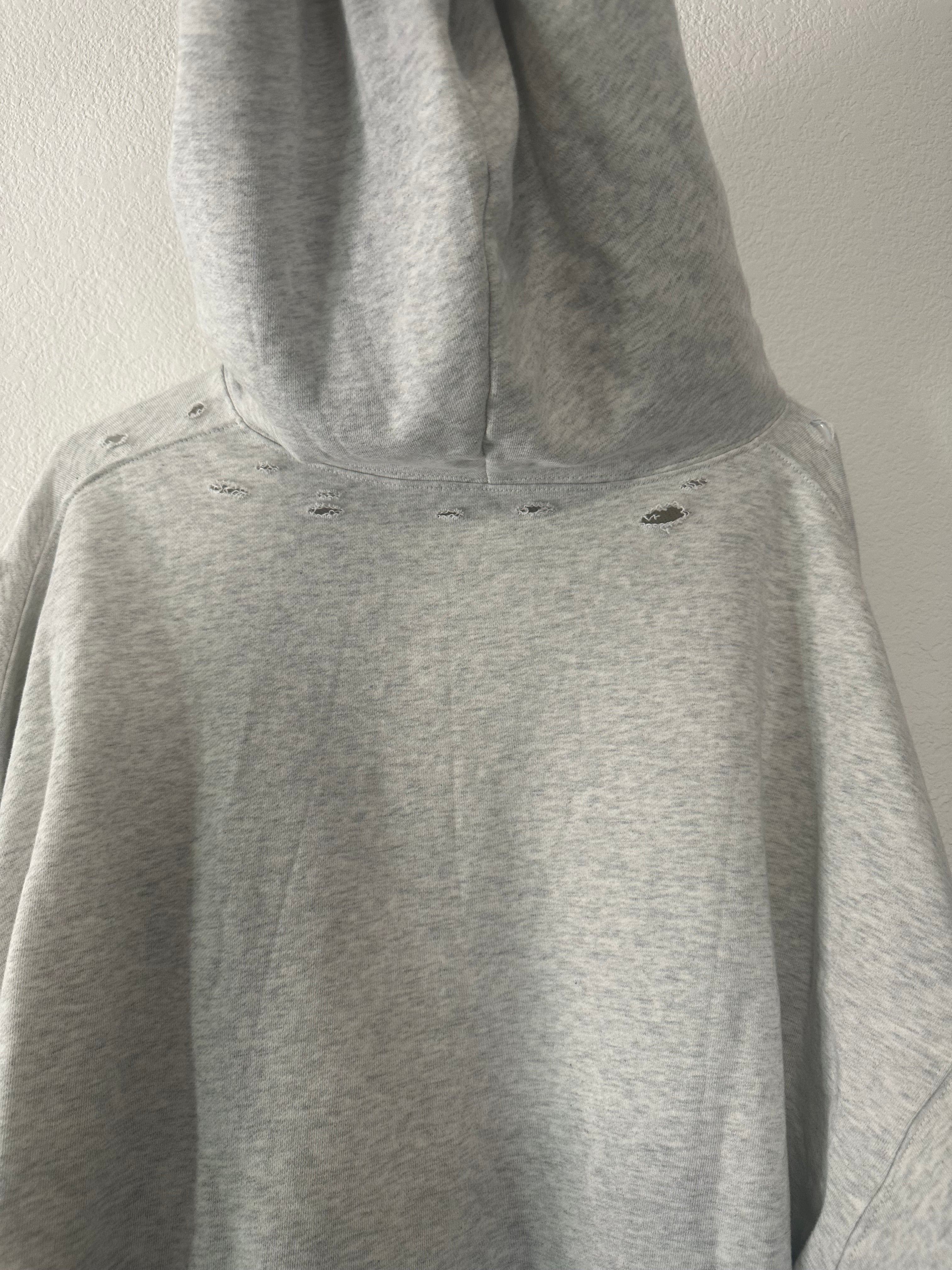Grey Pin Hoodie *Sample*