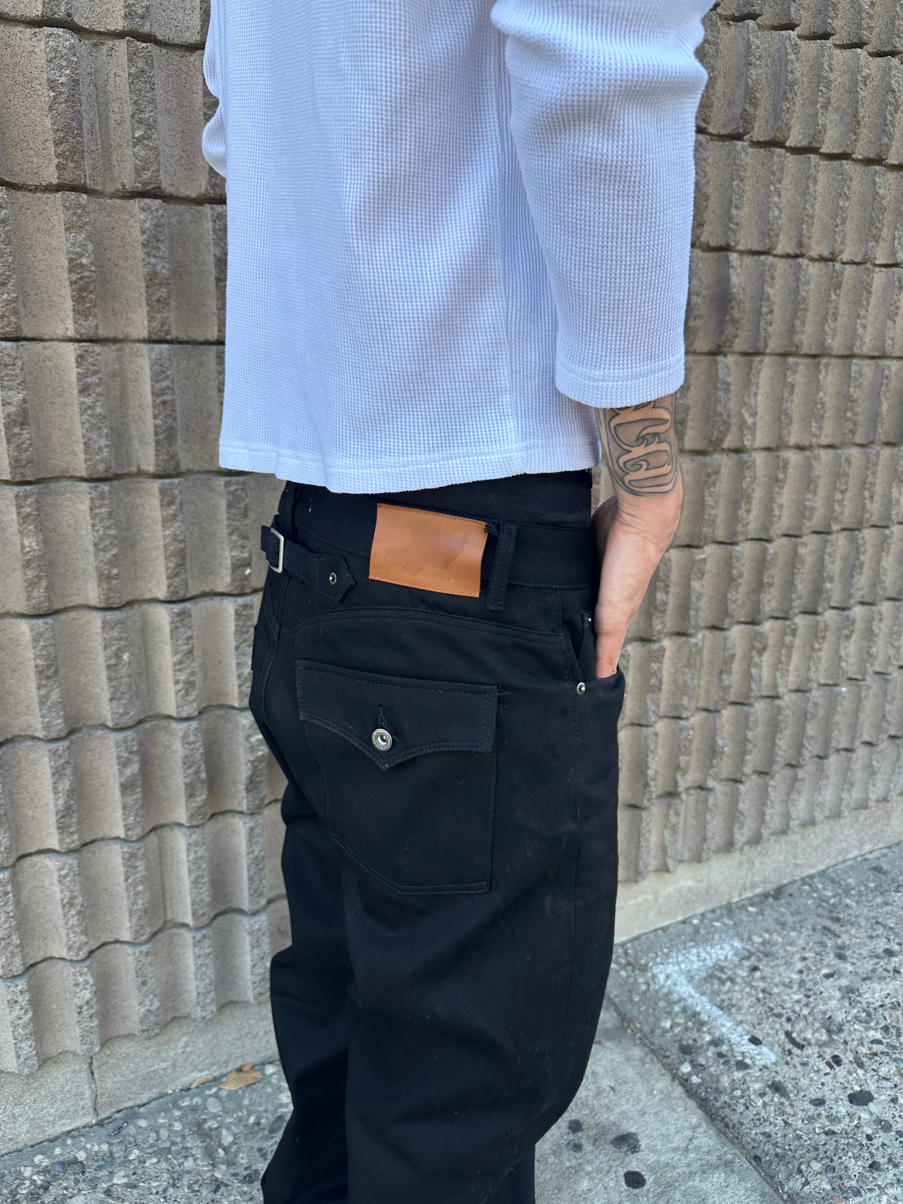 Mich Jet Black Straight Leg